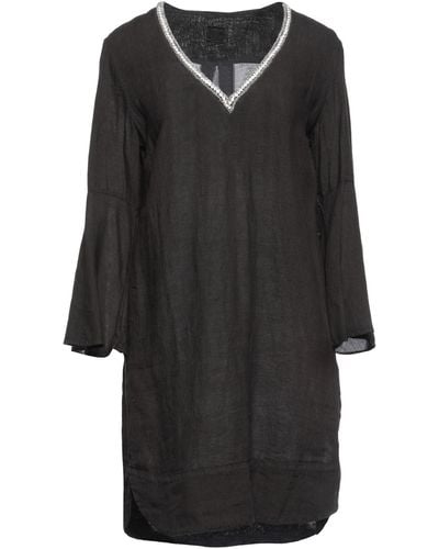 120% Lino Mini Dress - Black