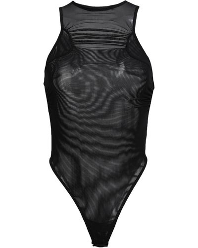 A BETTER MISTAKE Bodysuit Polyester, Elastane - Black