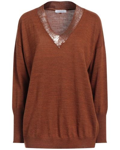LUCKYLU  Milano Sweater Acrylic, Wool, Viscose, Alpaca Wool - Brown