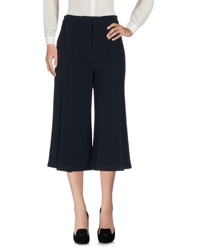Iris & Ink Cropped Trousers - Blue