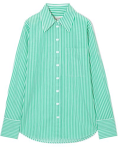 COS Oversized Long-sleeve Shirt - Green