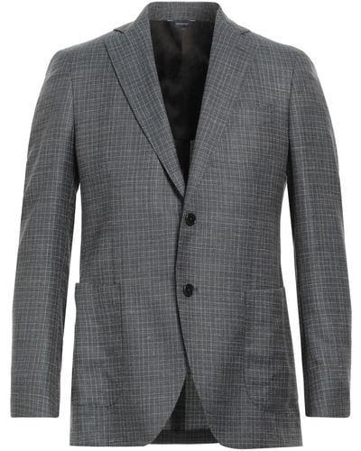 Tombolini Blazer Wool, Silk, Linen - Gray