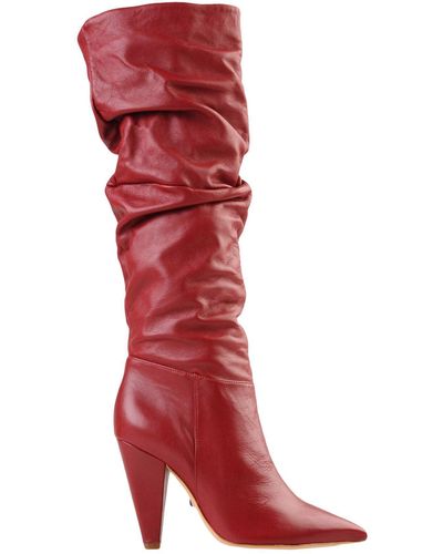 SCHUTZ SHOES Knee Boots - Red