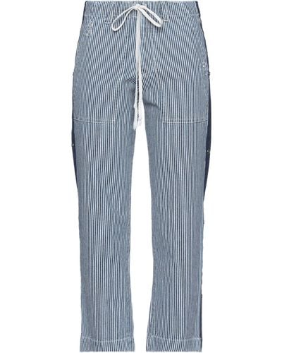Greg Lauren Cropped Jeans - Blau
