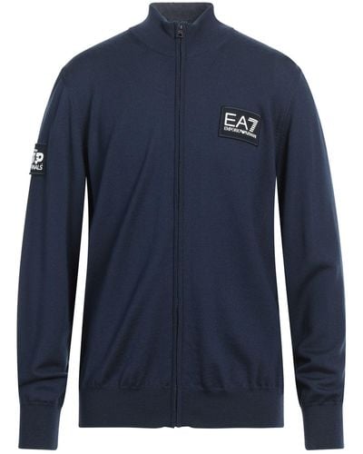 EA7 Strickjacke - Blau