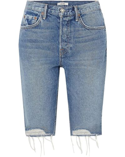 GRLFRND Denim Shorts Cotton - Blue