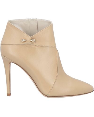 Mia Becar Ankle Boots Soft Leather - Natural