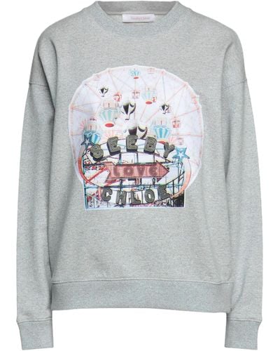 See By Chloé Graphic-print Sweatshirt - Gray