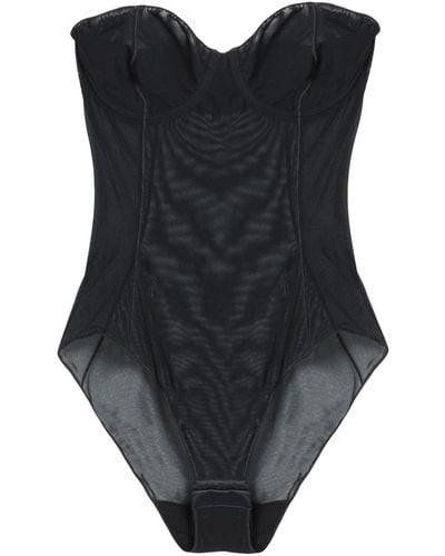 Oséree Lingerie Bodysuit - Black