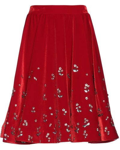 Manish Arora Midi Skirt - Red