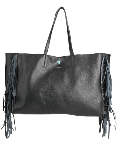 ..,merci Handbag Soft Leather - Black