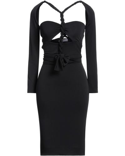 Amotea Mini Dress Polyester, Elastane - Black