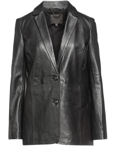 Muubaa Overcoat & Trench Coat - Black