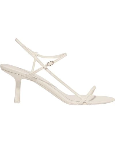 The Row Bare Leather Sandals - White