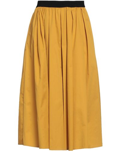 Myths Midi Skirt - Yellow