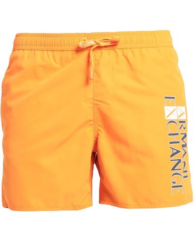 Armani Exchange Swim Trunks - Orange