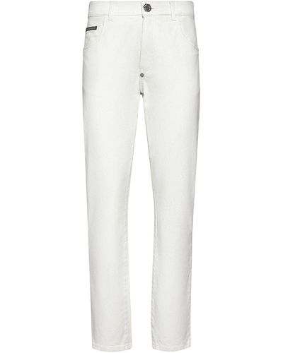 Philipp Plein Pantalon en jean - Blanc
