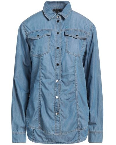 Armani Exchange Camicia Jeans - Blu