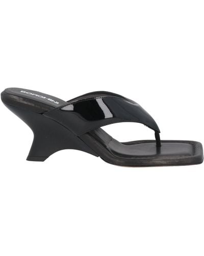 Gia Borghini Thong Sandal - Black