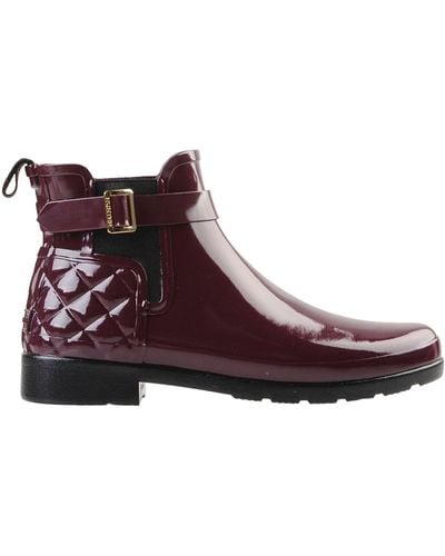 HUNTER Ankle Boots - Purple