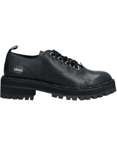 Liu Jo Lace-Up Shoes Soft Leather - Black