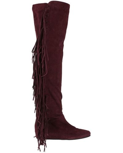 Etro Knee Boots - Red