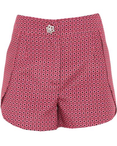 Atos Lombardini Garnet Shorts & Bermuda Shorts Polyester - Red