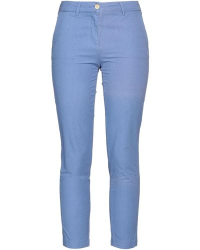 Jeckerson Pastel Pants Cotton, Elastane - Blue