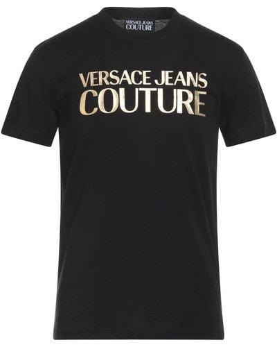 Versace Jeans Couture Maglietta Logo Crewneck T-shirt - Black