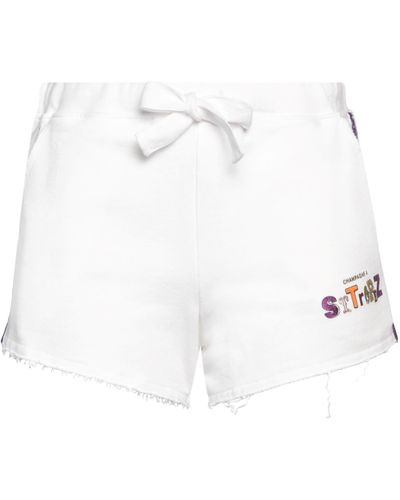 Happiness Shorts & Bermuda Shorts - White