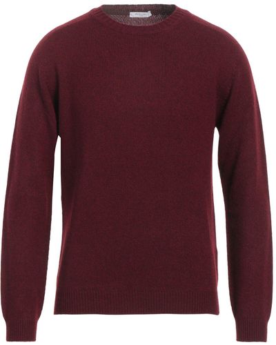 Boglioli Burgundy Sweater Cashmere - Red