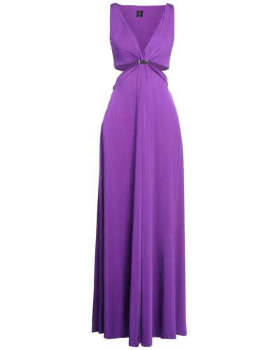 Pinko Dark Maxi Dress Polyamide, Elastane - Purple