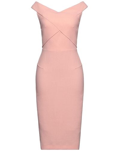Roland Mouret Midi Dress - Pink