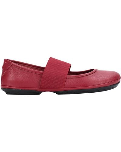 Camper Right Nina 21595 Ballet Flat Court Shoes Shoes - Red