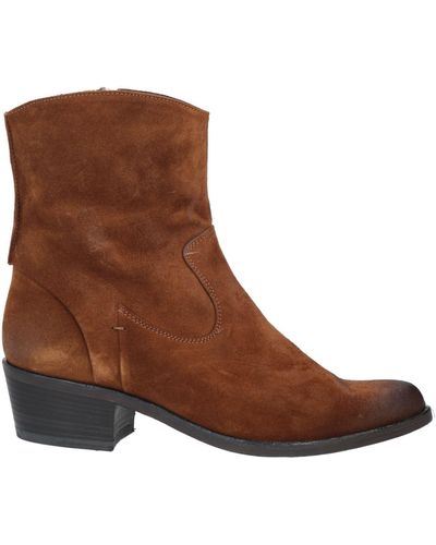 Ink Ankle Boots - Brown