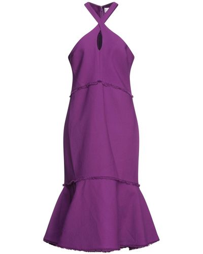 Cinq À Sept Midi Dress - Purple