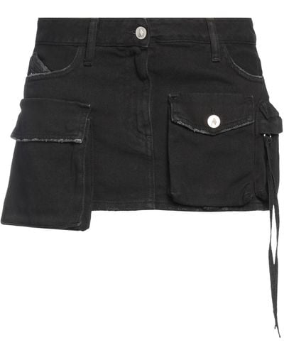 The Attico Denim Skirt - Black