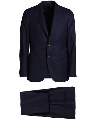 Caruso Suit Wool, Cashmere - Blue