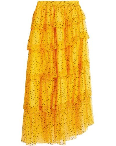 Sandro Midi Skirt - Yellow