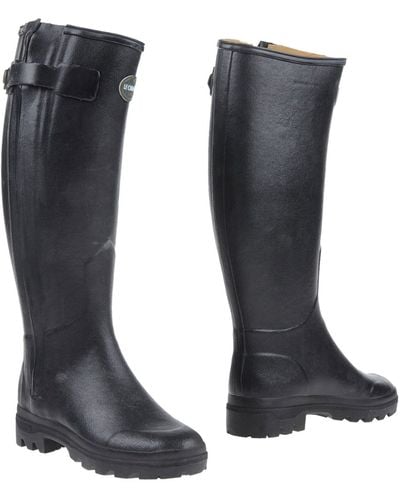 Le Chameau Vierzon Low Rubber Boots - Black