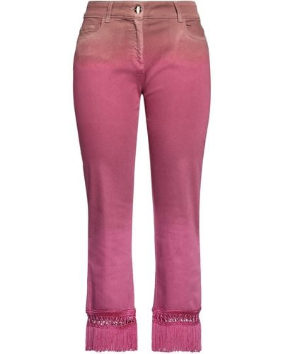 Nenette Cropped Jeans - Pink