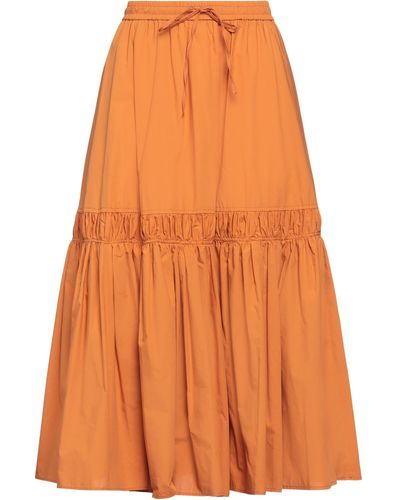 MEIMEIJ Midi Skirt Cotton - Orange