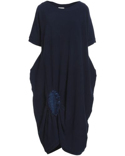 Knit Knit Midi Dress - Blue