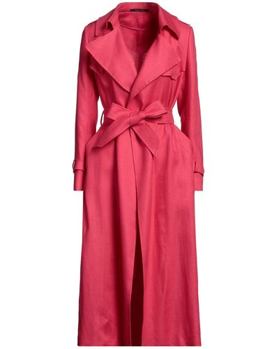 Tagliatore Overcoat & Trench Coat - Red