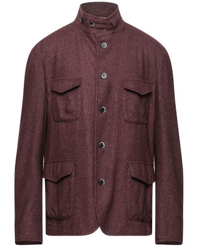 Roda Brick Jacket Wool, Polyester, Cashmere - Purple