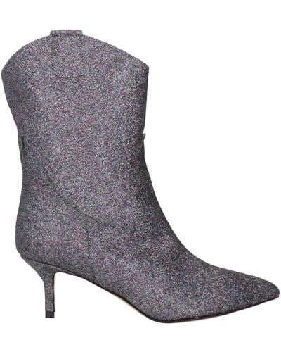 NINNI Dark Ankle Boots Soft Leather - Grey