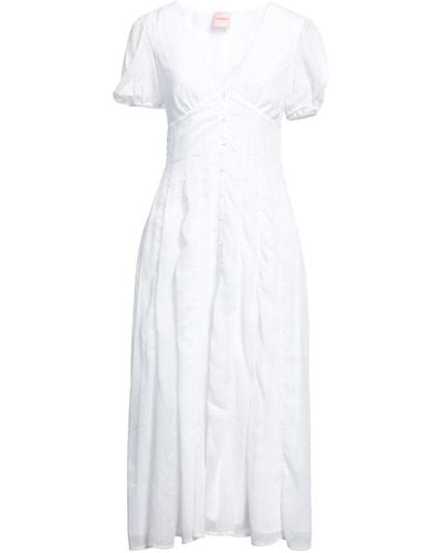 LA SEMAINE Paris Midi Dress - White