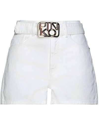 Pinko Denim Shorts Cotton - White