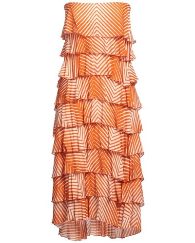 Soallure Vestito Midi - Arancione