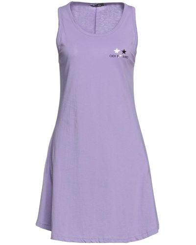 Odi Et Amo Mini Dress - Purple